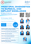 ประชาสัมพันธ์ งานประชุม หัวข้อ From Oral Diagnostics to Surgical and Implant Excellence จัดโดย ภาควิชาศัลยศาสตร์และเวชศาสตร์ช่องปาก